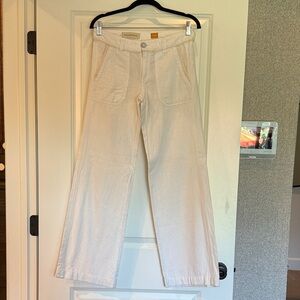 Women's Cream Linen Pants